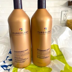 NWT Pureology nanoworks gold liter duo. New and sealed